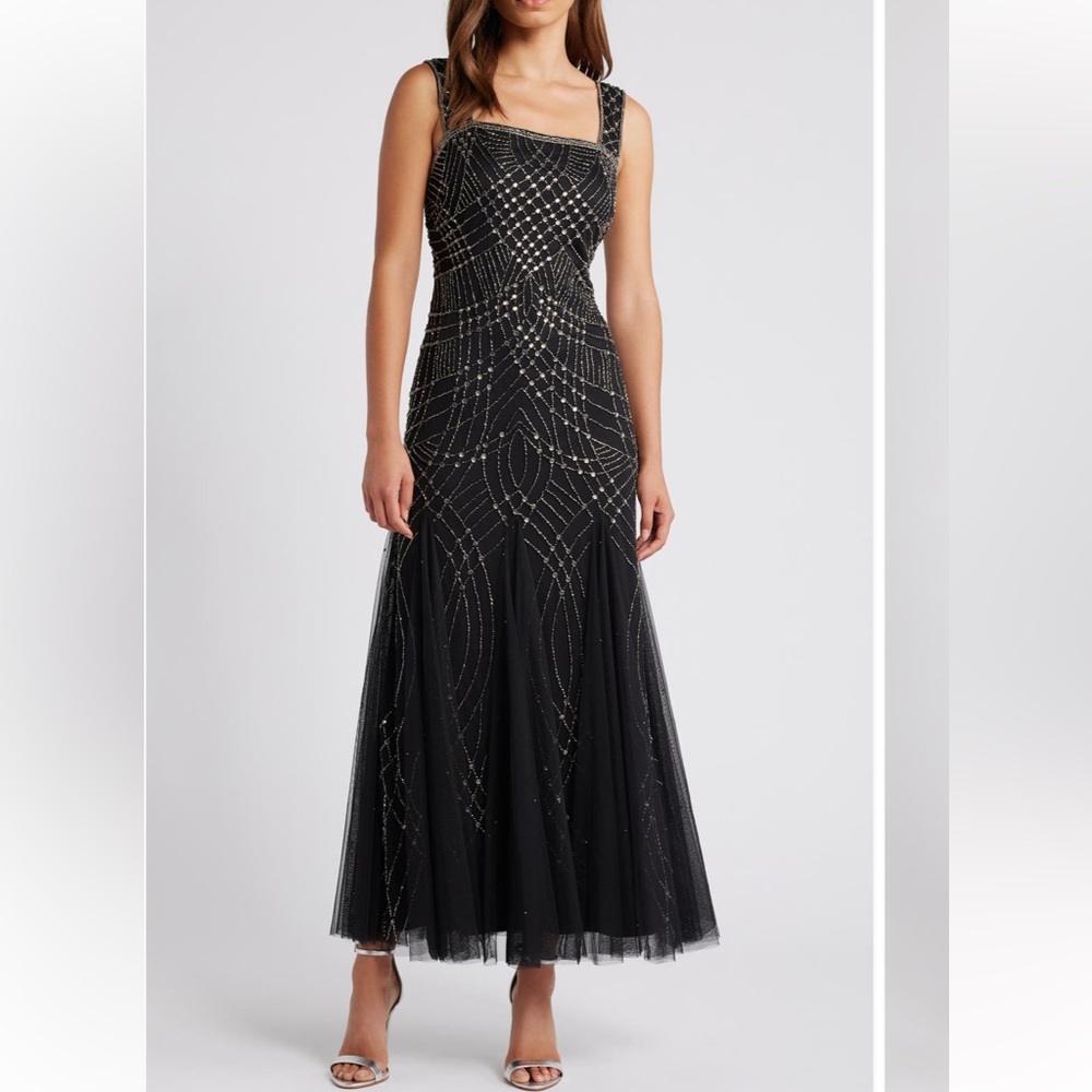 Pisarro Nights NEW Beaded Gown Size 14